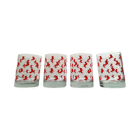 Load image into Gallery viewer, Cera Signed Mid-Century Red Cardinal Double Old Fashion Glasses (Set of 4)

