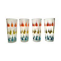 Load image into Gallery viewer, MCM Mid-Century Atomic Tear Drop Collins Glasses (Set of 4)
