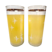 Load image into Gallery viewer, Bartlett Collins Mid-Century Yellow Atomic North Star Collins Glasses (Set of 2)
