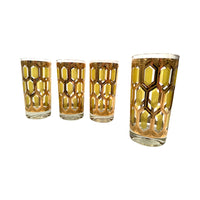 Load image into Gallery viewer, Culver Mid-Century Stained Glass Windows Glasses (Set of 4)
