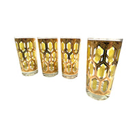 Load image into Gallery viewer, Culver Mid-Century Stained Glass Windows Glasses (Set of 4)

