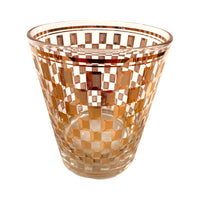 Load image into Gallery viewer, Culver Mid-Century Golden Square Double Old Fashion Glasses (Set of 4)
