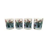 Load image into Gallery viewer, Georges Briard Signed Mid-Century Marsh Ducks Double Old Fashion Glasses (Set of 4)
