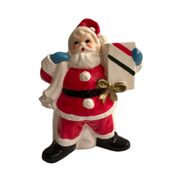 Load image into Gallery viewer, Relpco Vintage Santa with Gift Planter

