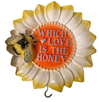 Load image into Gallery viewer, Retro Sunflower and Bee Hot Pad Holders (Set of 2)
