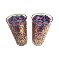 Load image into Gallery viewer, Georges Briard Signed Mid-Century Peacock Glasses (Set of 2)

