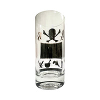 Load image into Gallery viewer, Georges Briard Mid-Century Name Your Poison Wood Alcohol Glass
