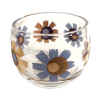 Load image into Gallery viewer, Federal Glass Mid-Century Field of Daisies Small Roly Poly Whiskey Glasses (Set of 4)
