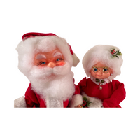 Load image into Gallery viewer, Vintage Homemade Mr and Mrs Santa Claus
