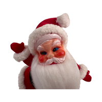 Load image into Gallery viewer, Vintage Flocked Dancing Santa
