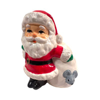Load image into Gallery viewer, Vintage Santa with Mouse Figure
