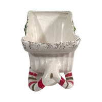 Load image into Gallery viewer, Napco Vintage Candy Cane Sled Planter
