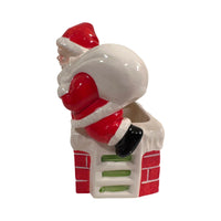 Load image into Gallery viewer, Napco Santa in Chimney Planter
