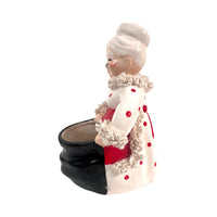 Load image into Gallery viewer, Napco Spaghetti Trimmed Mrs. Claus Planter
