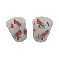 Load image into Gallery viewer, Culver Signed Mid-Century Winter Cardinal Double Old Fashion Glasses (Set of 2)
