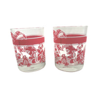 Load image into Gallery viewer, Tastesetter Signed Mid-Century Candy Cane Double Old Fashion Glasses (Set of 2)
