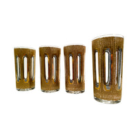 Load image into Gallery viewer, Culver Signed Mid-Century Gold Tiffany Glasses (Set of 4)
