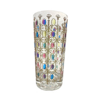 Load image into Gallery viewer, Vintage Atomic Star Jewel Tone Oval Glasses (Set of 4)
