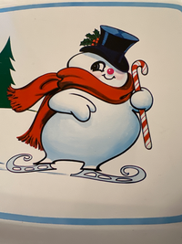 Load image into Gallery viewer, Vintage Frosty Metal Serving Tray
