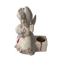 Load image into Gallery viewer, Holt Howard 1958 Spaghetti Trimmed Angel Candle Holder
