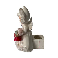Load image into Gallery viewer, Holt Howard 1958 Spaghetti Trimmed Angel Candle Holder
