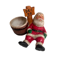 Load image into Gallery viewer, Jasco Vintage Sleeping Santa Candle Holder
