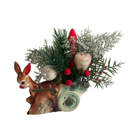 Load image into Gallery viewer, Vintage Rudolph Pulling Sled Planter and Light
