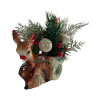 Load image into Gallery viewer, Vintage Rudolph Pulling Sled Planter and Light
