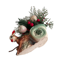 Load image into Gallery viewer, Vintage Rudolph Pulling Sled Planter and Light
