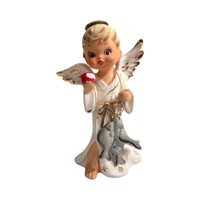 Load image into Gallery viewer, Vintage Napcoware Fishing Angel Figure
