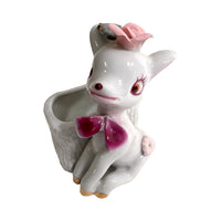 Load image into Gallery viewer, Napco White Deer with Pink Flowers Planter
