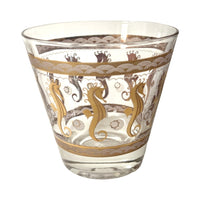 Load image into Gallery viewer, Fred Press Signed Mid-Century 22-Karat Gold Seahorse Old Fashion Glasses (Set of 4)
