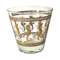 Load image into Gallery viewer, Fred Press Signed Mid-Century 22-Karat Gold Seahorse Old Fashion Glasses (Set of 4)
