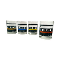 Load image into Gallery viewer, Uncommon Good Retro Mixtape Double Old Fashion Glasses (Set of 4)
