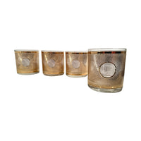 Load image into Gallery viewer, Culver Mid-Century Aurora Golden Glasses (Set of 4)
