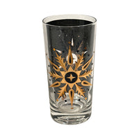 Load image into Gallery viewer, Helen Conroy Mid-Century Golden Snowflake Kaleidoscope Glasses (Set of 8)
