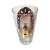 Load image into Gallery viewer, Culver Signed Mid-Century 22-Karat Gold Peacock Highball Glass
