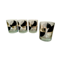 Load image into Gallery viewer, Georges Briard Signed Geometric Starburst Double Old Fashion Glasses (Set of 4)
