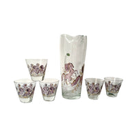 Load image into Gallery viewer, Psyche Signed Mid-Century Pink Pony 6 Piece Cocktail Set
