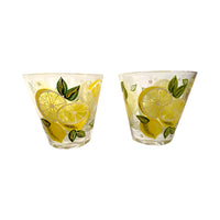 Load image into Gallery viewer, Culver Signed Mid-Century Lemon Old Fashion Glasses (Set of 2)
