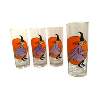 Load image into Gallery viewer, Ocean Thailand Retro Halloween Witch Highball Glasses (Set of 4)
