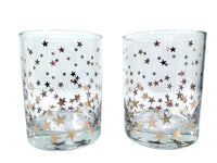 Load image into Gallery viewer, Culver Signed Mid-Century Gold Starry Nights Double Old Fashion Glasses (Set of 2)
