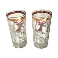 Load image into Gallery viewer, Culver Signed Mid-Century Rudolph The Red Nose Reindeer Highball Glasses (Set of 2)
