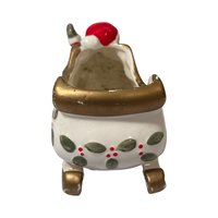 Load image into Gallery viewer, Vitabath Santa and Sleigh Vintage Planter
