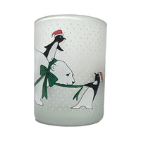 Load image into Gallery viewer, Neiman Marcus Signed Polar Bear and Penguin Double Old Fashion Glass (Single)
