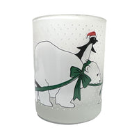 Load image into Gallery viewer, Neiman Marcus Signed Polar Bear and Penguin Double Old Fashion Glass (Single)
