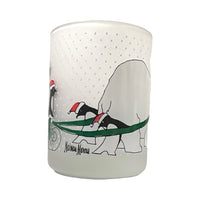 Load image into Gallery viewer, Neiman Marcus Signed Polar Bear and Penguin Double Old Fashion Glasses (Set of 4)
