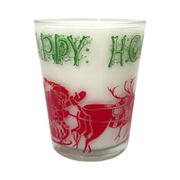 Load image into Gallery viewer, Vintage Happy Holidays Double Old Fashion Glass (Single)
