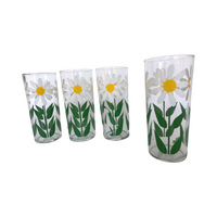 Load image into Gallery viewer, Vintage Paula Signed Daisy Tall Collins Glasses (Set of 4)

