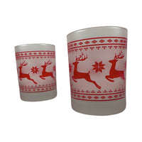 Load image into Gallery viewer, Culver Signed Mid-Century Red Christmas Sweater Double Old Fashion Glasses (Set of 2)
